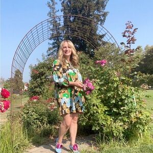 Target who what wear floral dress L